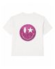 Prince Peter Collection Prince Peter Collection Girls' Happy Face Fuchsia Crew Tee - 1