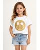 Prince Peter Collection Prince Peter Collection Girls' Happy Face Gold Tee - 2