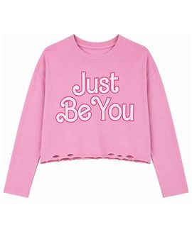 Prince Peter Collection Prince Peter Collection Girls' Just Be You Long Sleeve Crop Top