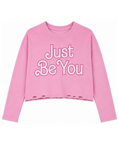 Prince Peter Collection Prince Peter Collection Girls' Just Be You Long Sleeve Crop Top