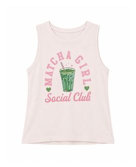Prince Peter Collection Prince Peter Collection Girls' Matcha Girl Social Club Tank Top