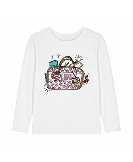 Prince Peter Collection Prince Peter Collection Girls' Ny Bag Graphics Long Sleeve Crew Tee