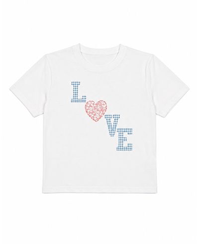 Prince Peter Collection Prince Peter Collection Girls' Plaid Love Tee