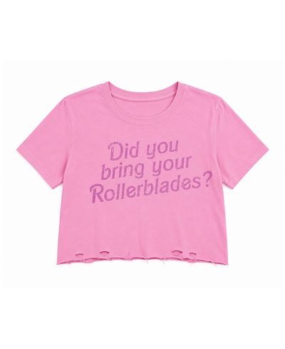 Prince Peter Collection Prince Peter Collection Girls' Rollerblades Distressed Crop Top