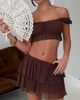 Princess Polly Ackee Tiered Mini Skort Brown - 2