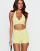 Princess Polly Active Final Form Active 4" Invisible Scrunch Shorts Lemongrass - 1