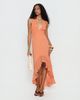 Princess Polly Agata Halter Frill Maxi Dress Orange - 1
