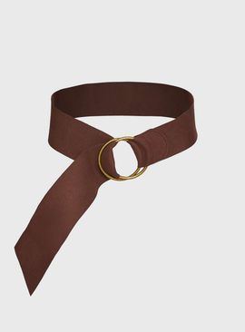 Princess Polly Amberlyn Faux Suede Belt Brown