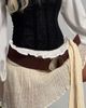 Princess Polly Amberlyn Faux Suede Belt Brown - 2