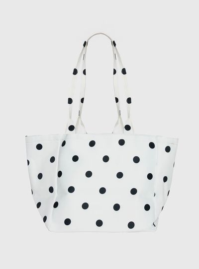 Princess Polly Anetta Tote Bag White Polka