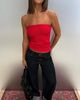 Princess Polly Aubrialla Strapless Top Red - 2