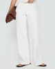 Princess Polly Buenos No Waist Low Rise Straight Leg Jeans White - 1