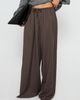 Princess Polly Bungala Oversized Relaxed Pants Brown Check - 2