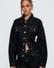 Princess Polly Caresse Cinched Denim Jacket Raw Denim - 1