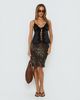 Princess Polly Carmila Satin Tie Detail Top Black - 1