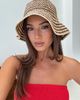 Princess Polly Celestea Woven Bucket Hat Tan / Brown - 2