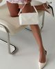 Princess Polly Corlee Woven Faux Leather Cylinder Bag Cream - 2