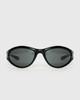 Princess Polly Counterpart Wrap Around Sunglasses Black - 1