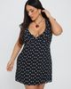 Princess Polly Curve I Guess So Mini Dress Black Polka Dot Curve - 2