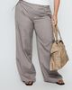 Princess Polly Curve Just Have Fun Wide Leg Pant Grey Curve - 1