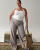 Princess Polly Curve Just Have Fun Wide Leg Pant Grey Curve - 2