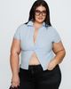 Princess Polly Curve Lover Blues Twist Top Blue Curve - 2
