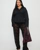 Princess Polly Curve Peru Lace Pants Black Curve - 1