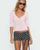 Princess Polly Declanne Wrap Micro Shorts Black Polka - 1