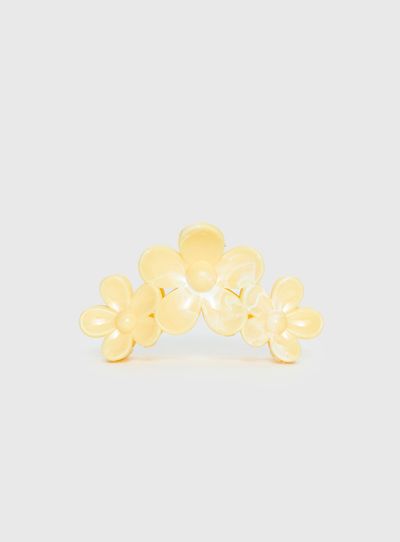 Princess Polly Devinn Floral Claw Clip Yellow