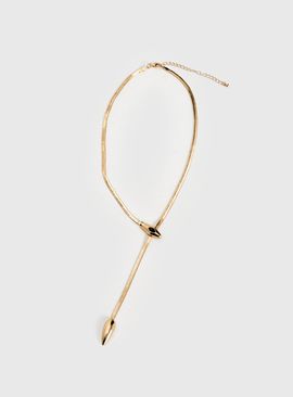 Princess Polly Emilea Y Necklace Gold