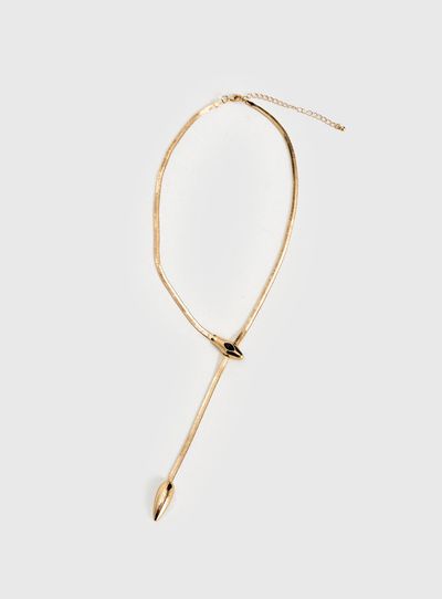 Princess Polly Emilea Y Necklace Gold