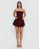 Princess Polly Evrae Strapless Playsuit Brown - 1