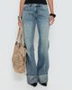 Princess Polly Ezia Wide Cuff Baggy Jeans Raw Denim - 1