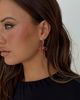 Princess Polly Goodnight And Go Bow Hoop Earrings Gold / Red - 2