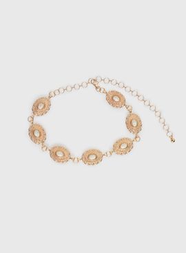 Princess Polly Idolized Chain Belt Black / Gold