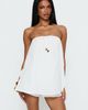 Princess Polly Isafelia Strapless Playsuit Off White - 1
