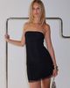 Princess Polly Jemira Strapless Shimmer Mini Dress Black - 2