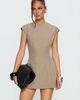 Princess Polly Kaelyra Tailored Cap Sleeve Playsuit Taupe - 2