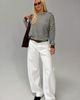 Princess Polly Kaio Mid Rise Barrel Leg Denim Jeans White - 2