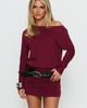 Princess Polly Kaitlinn Ruched Long Sleeve Playsuit Red - 1