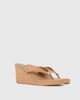 Princess Polly Kamiko Wedged Heels Tan Faux Suede - 1