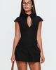 Princess Polly Kennya Keyhole Cutout Playsuit Black - 1