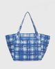 Princess Polly Lost Souls Tote Bag Blue Check - 1