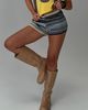 Princess Polly Lower Impact Alarik Knit Shorts Blue Multi - 2