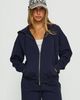 Princess Polly Lower Impact All Day Oversized Hoodie Navy - 1