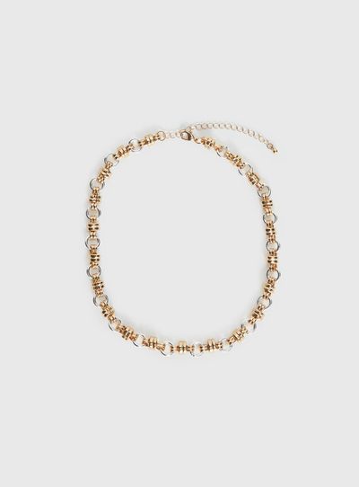 Princess Polly Lower Impact Annalie Linked Necklace Gold / Silver