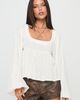 Princess Polly Lower Impact Benjie Long Sleeve Top White - 1