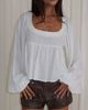 Princess Polly Lower Impact Benjie Long Sleeve Top White - 2