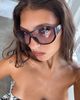 Princess Polly Lower Impact Better Now Sunglasses Maroon - 2