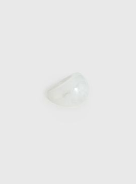 Princess Polly Lower Impact Britley Resin Ring Clear